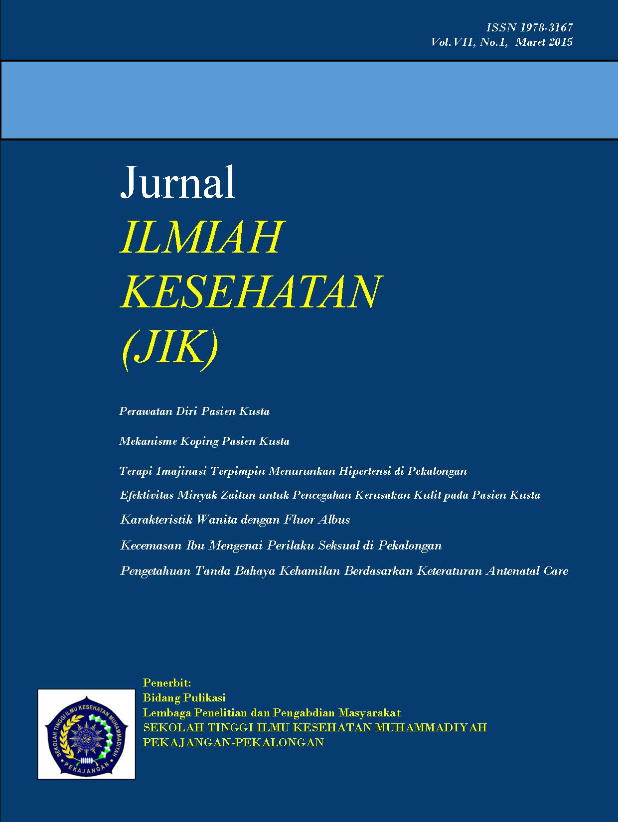 					View Vol. 7 No. 1 (2015): Jurnal ILMIAH KESEHATAN  (JIK)
				