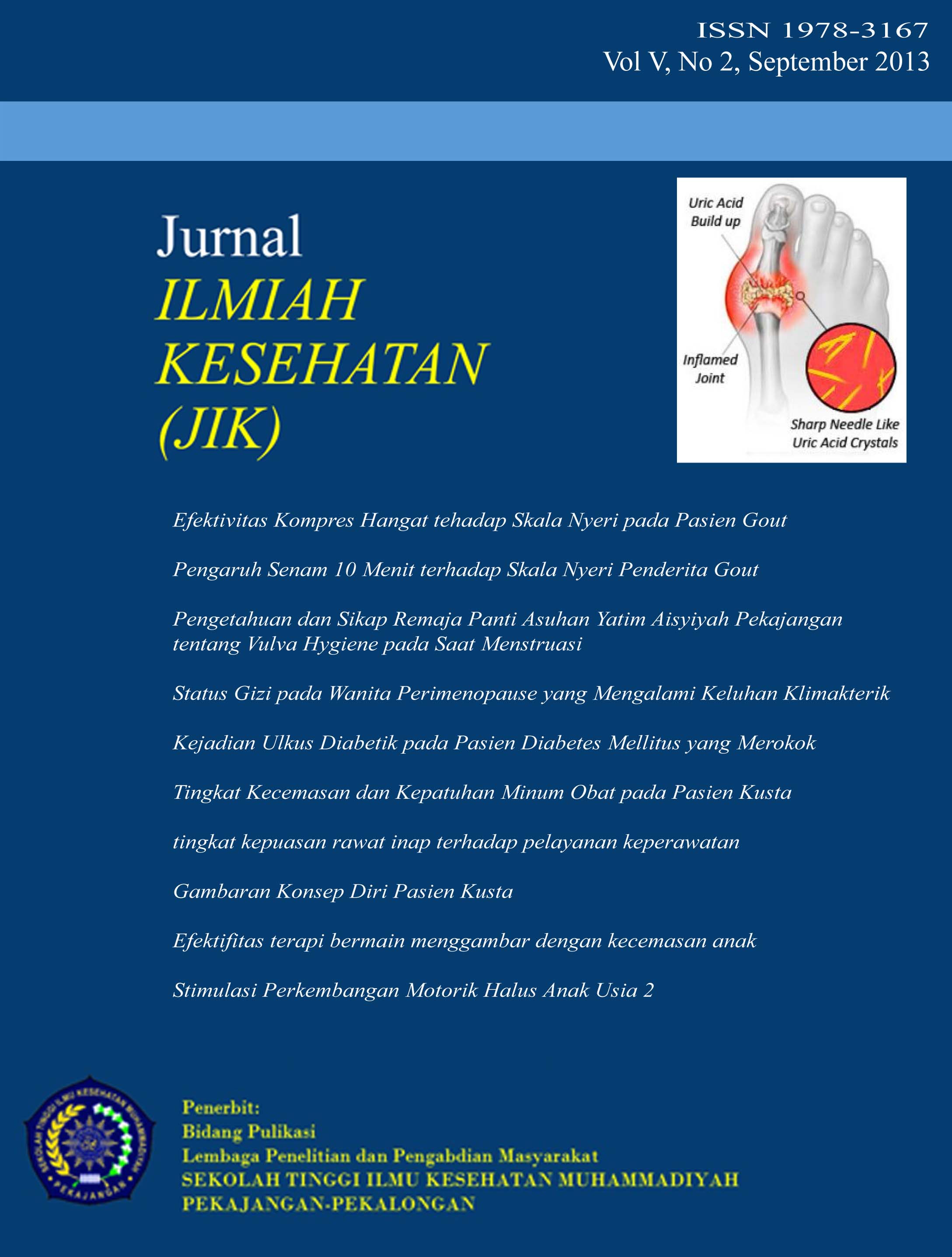 					View Vol. 5 No. 2 (2013): Jurnal ILMIAH KESEHATAN  (JIK)
				